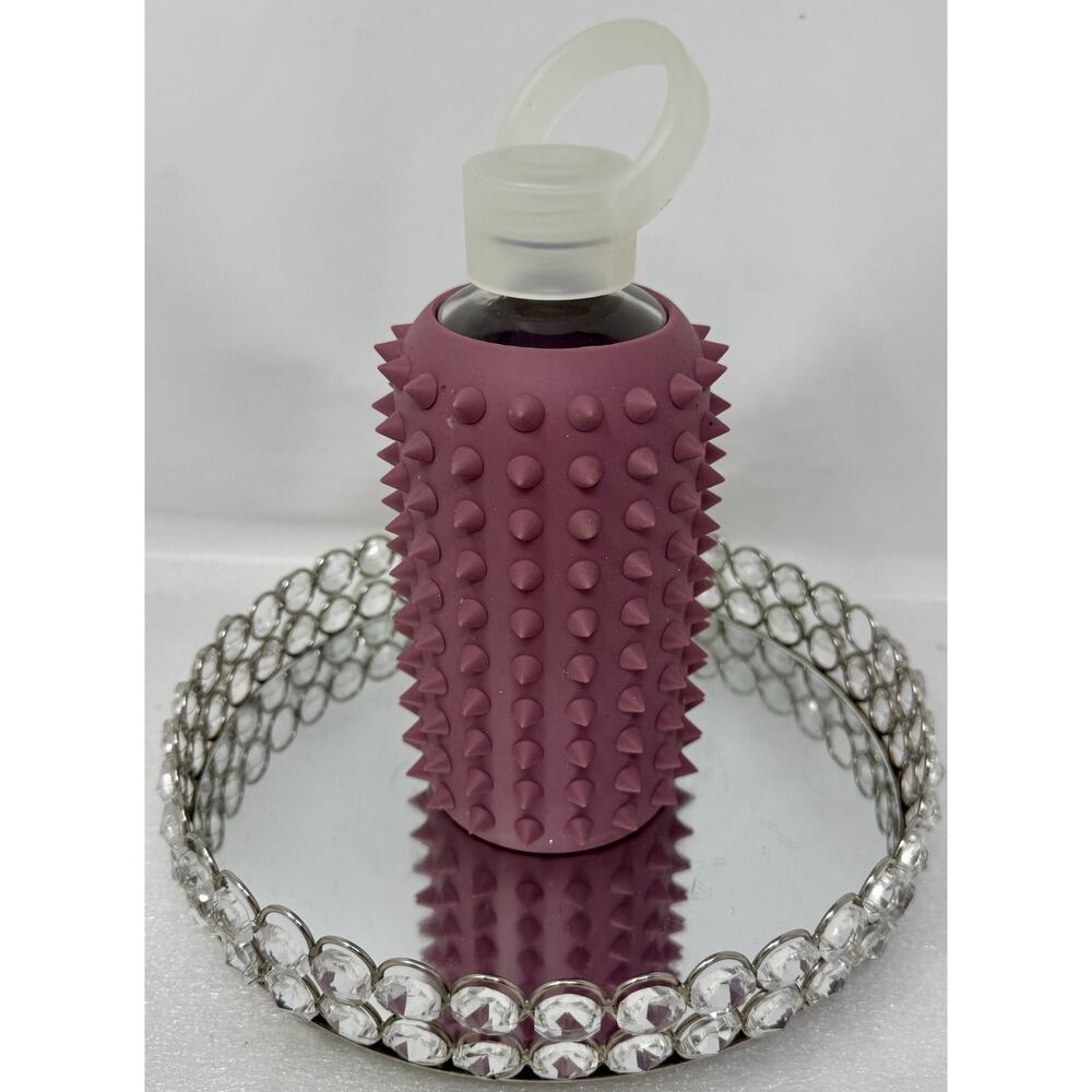 BKR Glass Water Bottle Spiked Muse (Opaque Cool Mauve) Little 16oz/500ml-NWOT